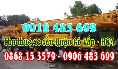 Xe cẩu Gò Vấp Hồ Chí Minh - Cho thuê xe cẩu Quận Gò Vấp TPHCM - Thuê xe cẩu Quận Gò Vấp