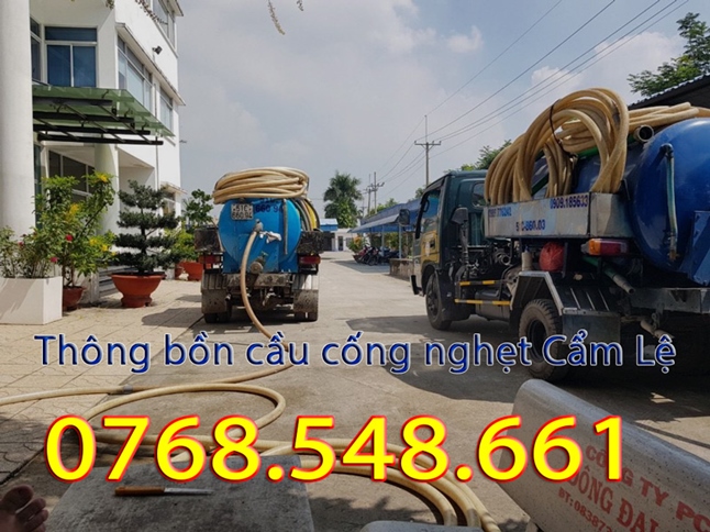Thông bồn cầu cống tắc nghẹt tại Cẩm Lệ - Đà Nẵng
