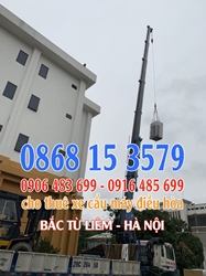 Cho thuê xe cẩu cục nóng máy điều hòa Bắc Từ Liêm (Hà Nội)