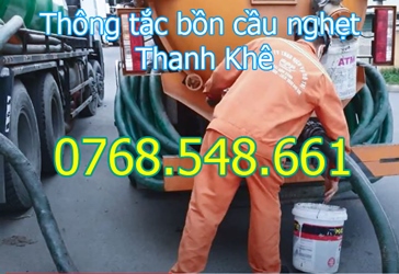 Thông tắc bồn cầu nghẹt Thanh Khê (Đà Nẵng) gọi 0768.548.661 GIÁ RẺ NHÂT