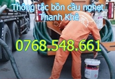 Thông tắc bồn cầu nghẹt Thanh Khê (Đà Nẵng) gọi 0768.548.661 GIÁ RẺ NHÂT