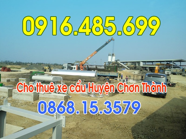 SĐT 0916.485.699 Cho thuê xe cẩu Huyện Chơn Thành -Bình Phước 
