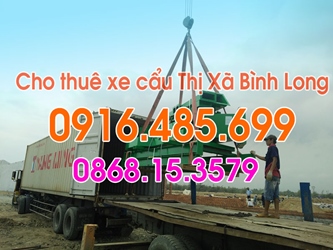 SĐT 0916.485.699 - Cho thuê xe cẩu Thị Xã Bình Long- Bình Phước