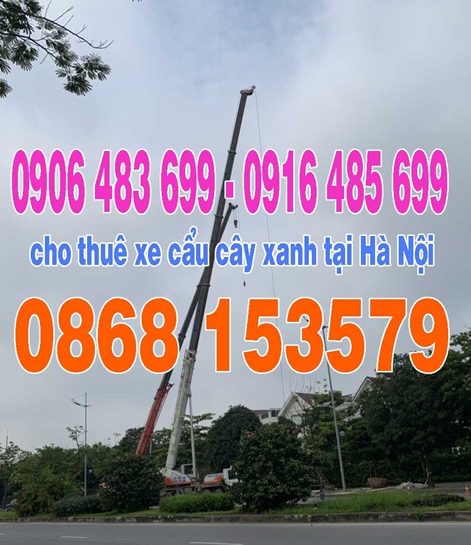 Cho thuê xe cẩu cây xanh (cây cảnh) tại Hà Nội