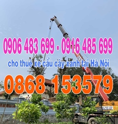 0868.15.35.79 Cho thuê xe cẩu cây xanh (cây cảnh) tại Hà Nội