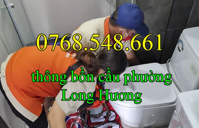 Thông bồn cầu tại phường Long Hương Bà Rịa 0768548661