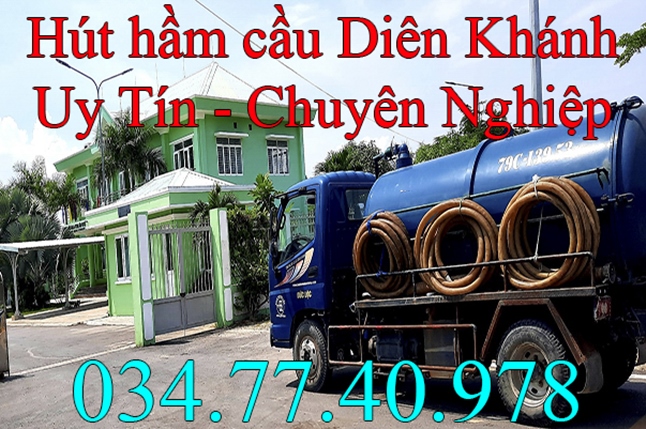 Hút hầm cầu tại Diên Khánh Khánh Hòa gọi 034.77.40.978