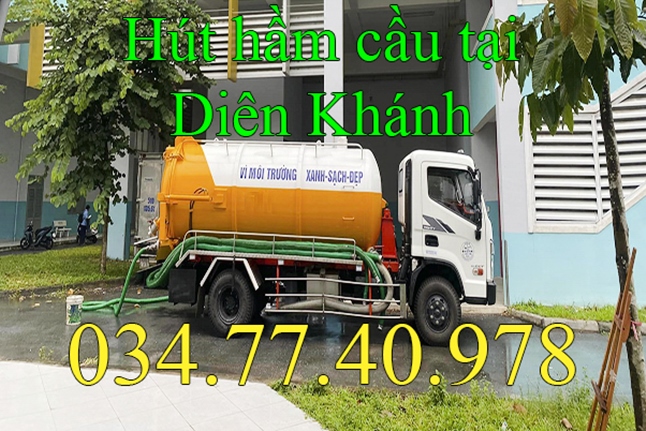 Hút hầm cầu tại Diên Khánh Khánh Hòa gọi 034.77.40.978