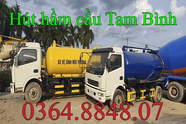 Dịch vụ hút hầm cầu tại Tam Bình Vĩnh Long 0364.8848.07