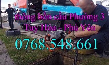 Thông bồn cầu Phường 3 Tuy Hòa Phú Yên gọi 0768548661