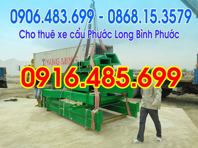 0916.485.699 - Cho thuê xe cẩu Thị Xã Phước Long- Bình Phước