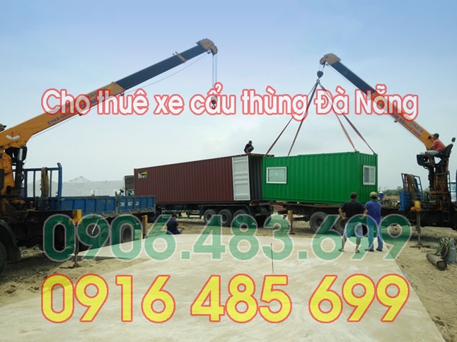 Cho thuê xe cẩu thùng (xe cẩu tự hành) [1,5 tấn, 2 tấn, 3,5 tấn, 5 tấn, 6 tấn, 8 tấn, 10 tấn, 12 tấn, 15 tấn] tại Đà Nẵng 