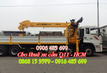 Thuê xe cẩu Quận 11 Tp HCM - Xe cẩu Q11 HCM - Xe cẩu quận 11