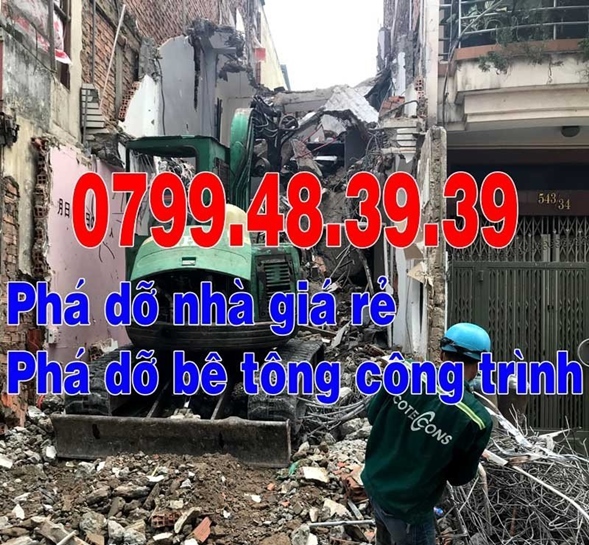 Phá dỡ nhà quận Cầu Giấy, gọi 0799.48.39.39 - phá dỡ bê tông công trình Cầu Giấy Hà Nội