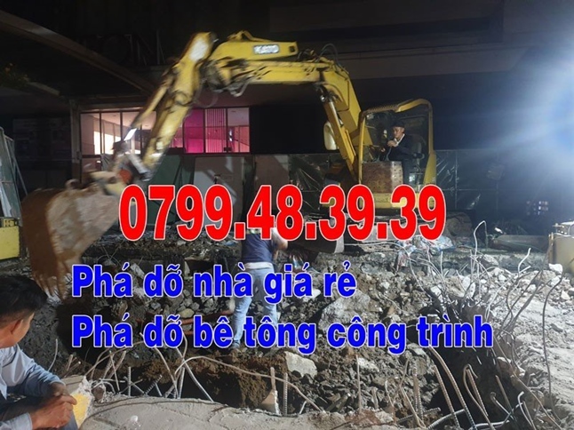 Phá dỡ nhà quận Bình Thạnh, gọi 0799.48.39.39 - phá dỡ bê tông công trình quận Bình Thạnh HCM