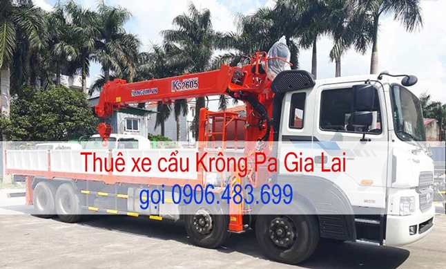 Thuê xe cẩu Krông Pa Gia Lai gọi 0906.483.699 - Xe cẩu Krongpa