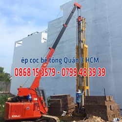 Ép cọc bê tông Quận 3 - Giá ép cọc bê tông Q3 Tp HCM