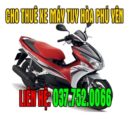 Cho thuê xe máy tại Tuy Hòa Phú Yên