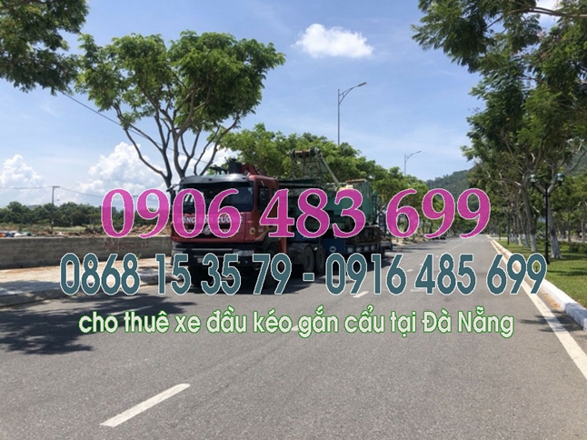 Cho thuê xe đầu kéo gắn cẩu tại Đà Nẵng
