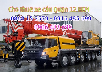 Thuê xe cẩu Quận 12 Tp HCM - Xe cẩu Q12 HCM - Xe cẩu quận 12