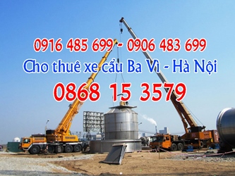 0916 485.699 Cho thuê xe cẩu Ba Vì - Hà Nội