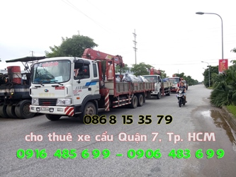 Thuê xe cẩu Quận 7 Tp.HCM - Xe cẩu Q7 HCM - Xe cẩu quận 7