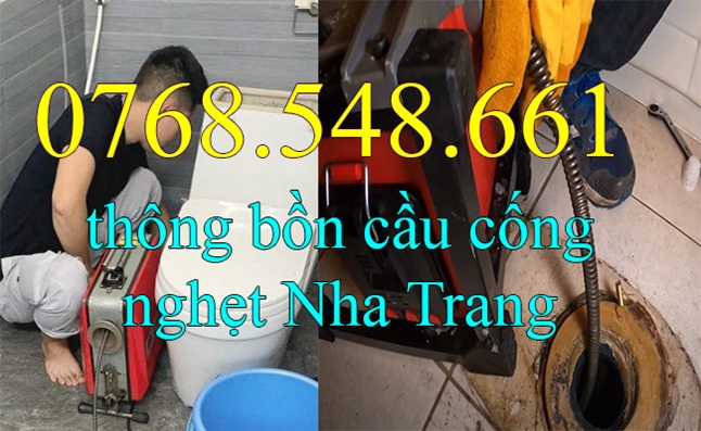 gọi 0768.548.661 - Thông tắc bồn cầu nghẹt tại Nha Trang Khánh Hòa