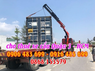 Thuê xe cẩu Quận 3 Tp HCM - Xe cẩu Q3 HCM - Xe cẩu quận 3