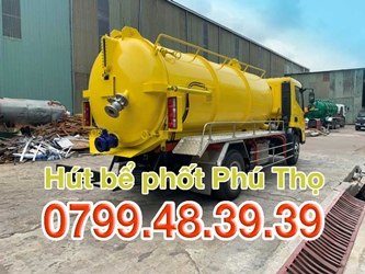 Hút bể phốt (Hầm cầu) tại Việt Trì Phú Thọ CÔNG NGHỆ MỚI + GIÁ RẺ NHẤT