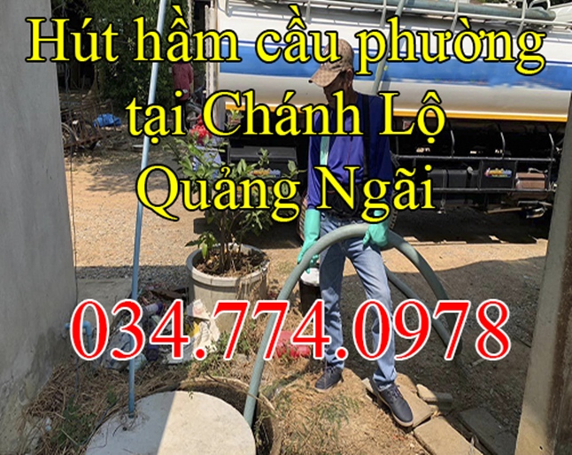 Hút hầm cầu (hầm vệ sinh) tại phường Chánh Lộ Quảng Ngãi
