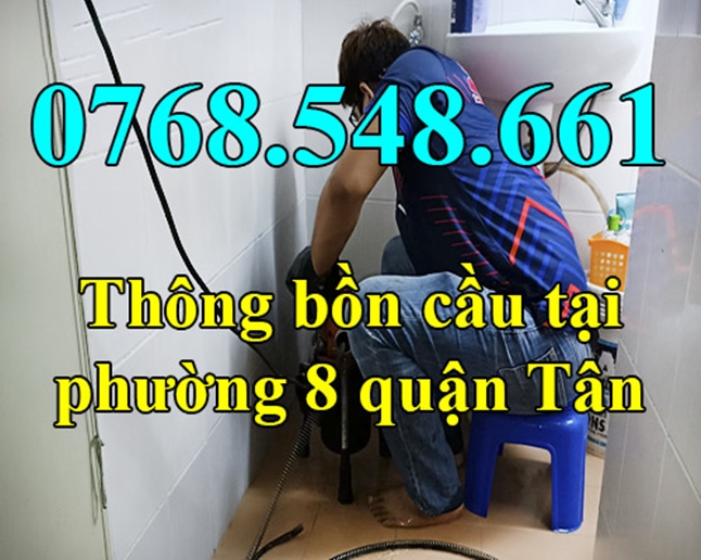 Thông bồn cầu tại phường 8 quận Tân Bình gọi 0768548661
