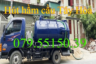 Hút hầm cầu tại Tây Hòa Phú Yên 079.55150.39