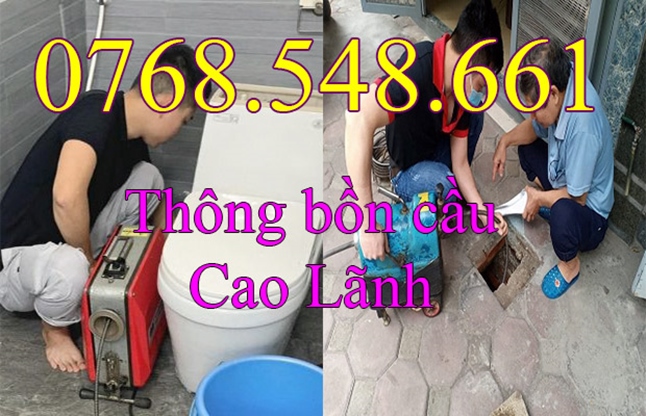 Thông tắc bồn cầu nghẹt tại Cao Lãnh Đồng Tháp gọi 0768.548.661