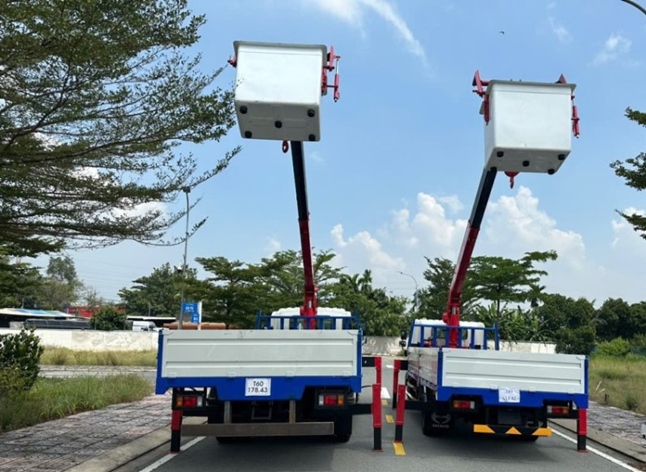 SDT: 0942.96.2023 - Cho Thuê Xe Cẩu Gắn Lồng Ninh Bình