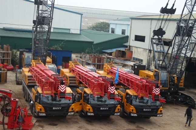 Cho thuê xe cẩu máy móc Thạch Thất Hà Nội