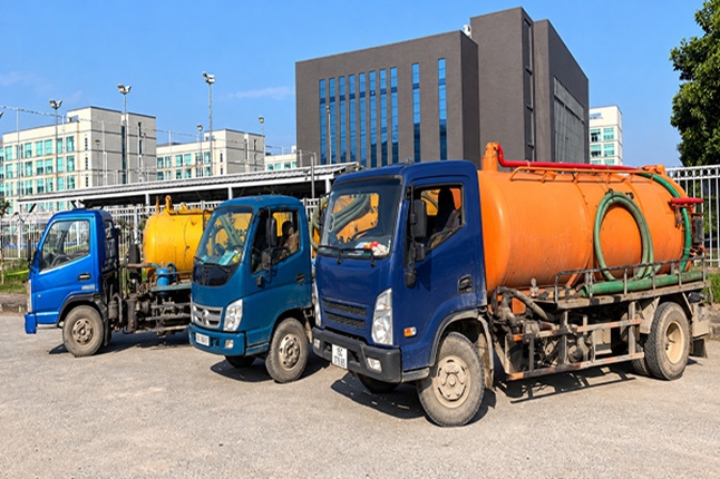 Quy trình hút hầm cầu xã Gia Thuận Đồng Tháp