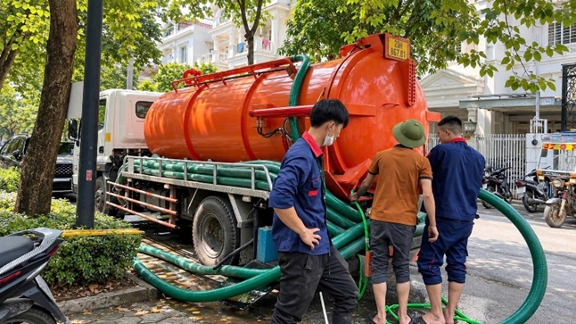 Hút hầm cầu tại Mỹ Tho hoàn thiện và bàn giao khu vực thi công